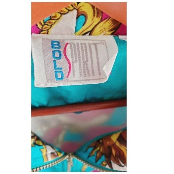 1980s Bold Spirit Windbreaker Jacket Sun Print Medium Vintage & Rare GUC - Picture 12 of 12